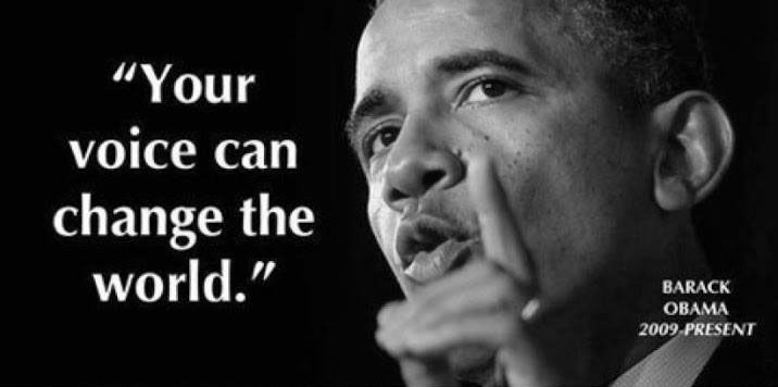 Your voice can change the world