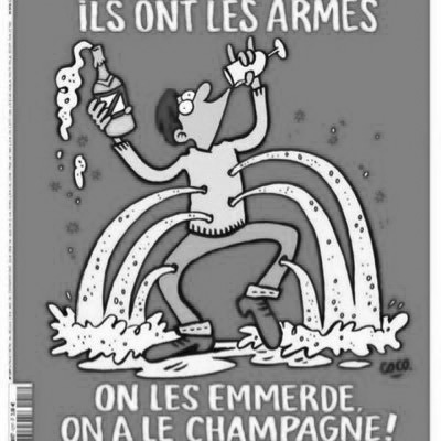 ISIS vs Charlie Hebdo - Paris Attack_bw