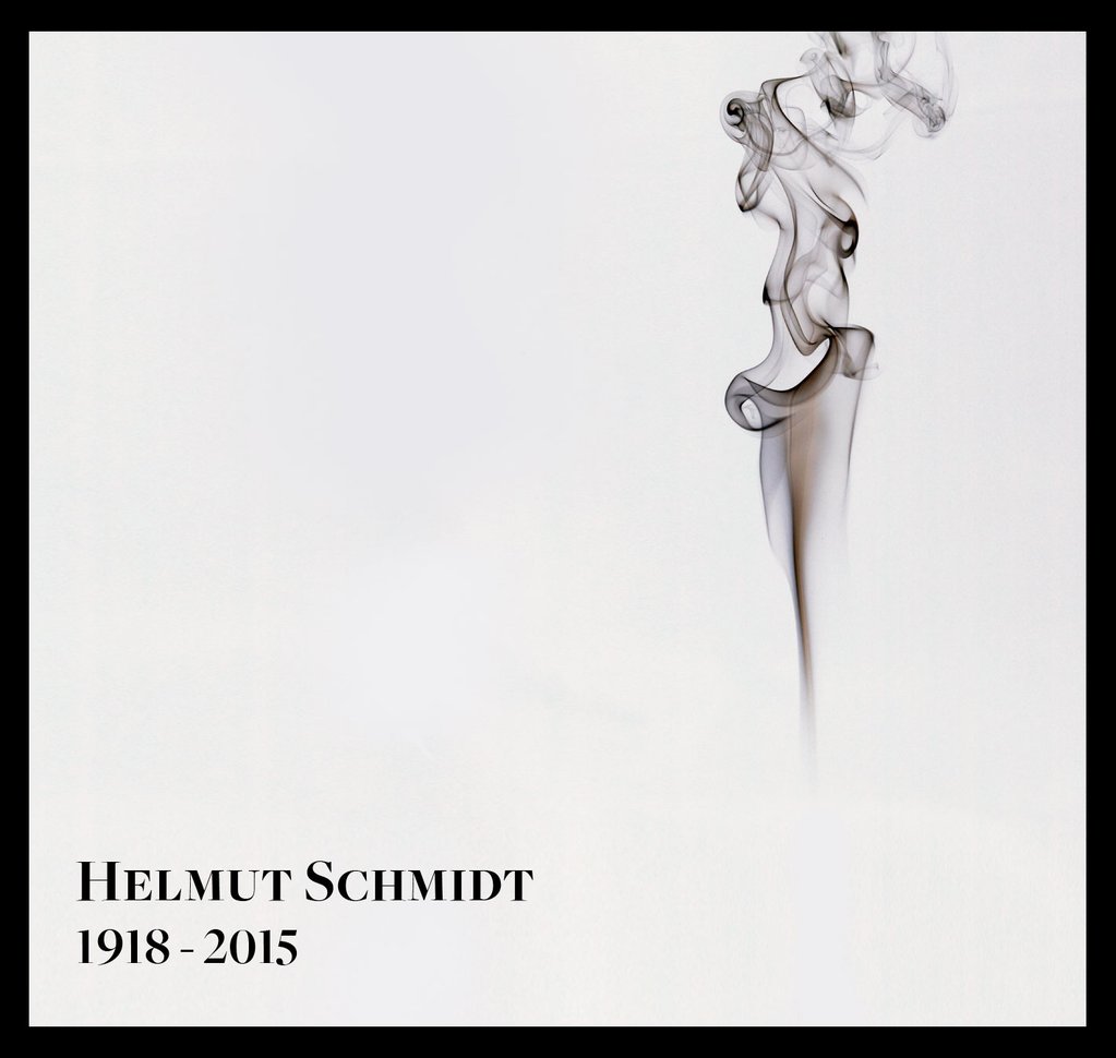 Süddeutsche Magazin - RIP Helmut Schmidt